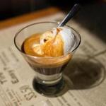 At The Thinking Cup, Cabell Tice uses Stumptown beans to make espresso, then marries it with Giovanna gelato (here it’s vanilla) in this affogato (pictured).