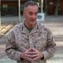 General Joseph F. Dunford spoke to a group of Romanian soldiers in Kabul as they prepared to return home.