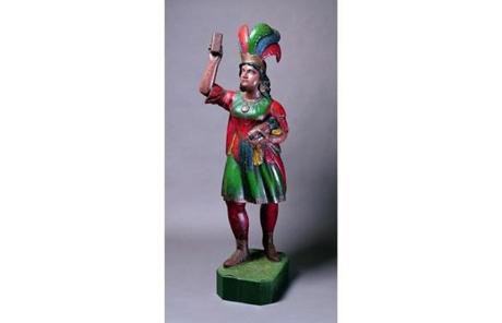 Mary O'Connor, cigar store figure, was first folk art piece purchased by Electra Havemeyer Webb. 
