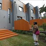 Lilly Boyd checked out one of the four ultra energy-efficient homes completed in her neighborhood near Dudley Square.