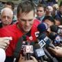 Tom Brady spoke with reporters after practice on Monday.