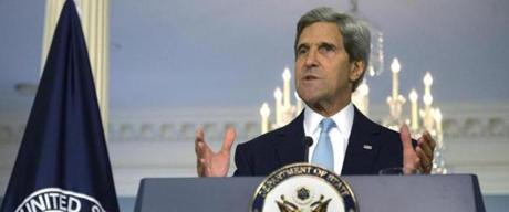 Secretary of State John Kerry said the US knows, based on intelligence, that the Syrian regime  prepared for days to launch a chemical weapons attack.
