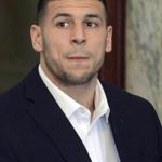 Former New England Patriots football player Aaron Hernandez during a brief hearing Friday. 