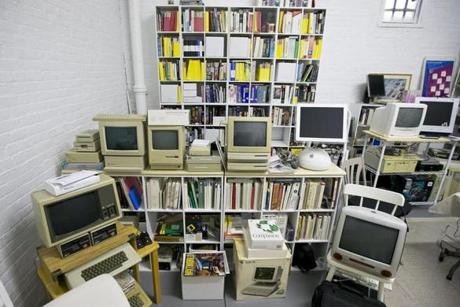 The Digital Den in Cambridge, now just a storage room, may one day be a computer museum.
