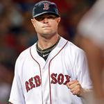 Jon Lester, who struck out nine, was at his fist-pumping best after Torii Hunter grounded out to end the seventh.