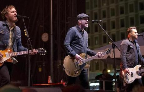 The Gaslight Anthem was one of the acts to perform at the festival.
