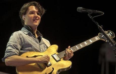 Vampire Weekend concluded Saturday along with The Gaslight Anthem. Pictured: Ezra Koenig of Vampire Weekend.
