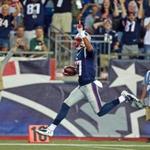 Patriots wide receiver Aaron Dobson had a 39-yard touchdown reception in the first quarter.