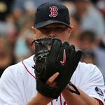 Jon Lester is the picture of concentration during his eight innings of one-run ball Saturday against the Yankees.