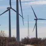 Wind turbines at Hoosac Wind Farm.
