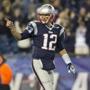 With 1:13 left and no timeouts, Tom Brady calmly led the Patriots to the winning score.  