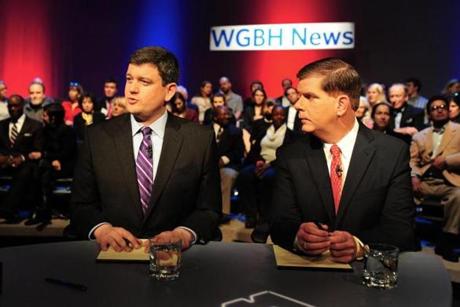 John Connolly and Martin Walsh appeared in their second debate of the general election, two weeks before voters go to the polls. 
