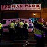 Police gathered outside Fenway Park as the Red Sox took on the Detroit Tigers last weekend. Officers are planning to use social media to warn fans to stay away from the Kenmore Square area should celebrations become too raucous.