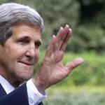 Secretary of State John Kerry waved before his meeting with Israeli Prime Minister Benjamin Netanyahu. 