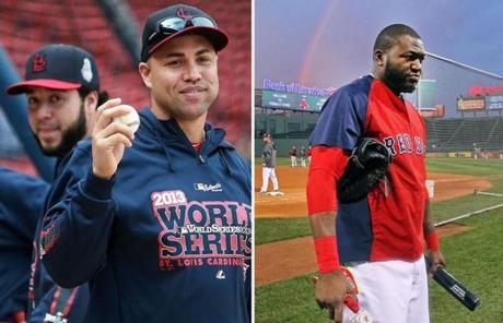 David Ortiz and the Red Sox will host the Cardinals in the first two games of the World Series. 
