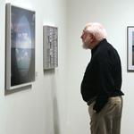 Timothy Wilson, a Somerville photographer, looked at an exhibit at Danforth Art.