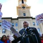 Lawrence mayor-elect Daniel Rivera held a press conference in front of Lawrence City Hall on Wednesday.