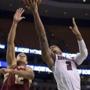 Derrick Gordon of UMass made a reverse layup against Ryan Anderson of Boston College in the second half at TD Garden. 