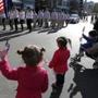 Boston's Veterans Day parade made it's way around the Boston Common on Tremont Street on Monday.