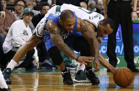 Avery Bradley stole the ball from Jameer Nelson in the third quarter and completed a layup on the other end.
