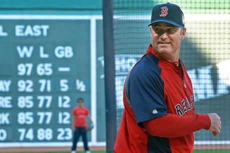 John Farrell led the Red Sox to 97 wins a season after they had the paltry total of 69.
