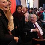 “Cities are the cool new thing,” Mayor Thomas Menino said as he introduced himself to dozens of Boston University professors and students. 