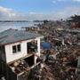 Only one home was standing in a particularly badly damaged area of Tacloban, Philippines.