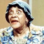 Moms Mabley (above) circa 1970 and (below) with Merv Griffin in 1969.