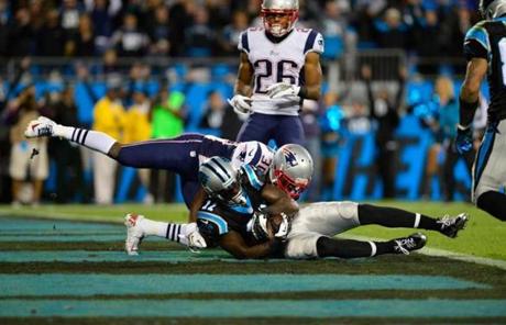 Brandon LaFell scored for the Panthers in the first quarter. 
