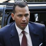Alex Rodriguez arrived at Major League Baseball headquarters for his grievance hearing on Tuesday. 