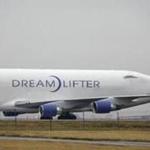 The Boeing 747 LCF Dreamlifter was seen after the aircraft accidentally landed at a small Wichita, Kan., airport. 