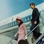 President John F. Kennedy and Jacqueline Bouvier Kennedy walked down the steps of Air Force One as they arrived at Love Field in Dallas less than an hour before the president was assassinated on Nov. 22, 1963. 