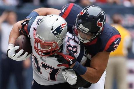 Rob Gronkowski has shown he is quite capable of carrying the Patriots’ offense on his back.
