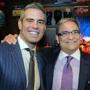 Bravo TV’s Andy Cohen (left) and Yitz Magence met for taping  “Watch What Happens Live” in New York. 