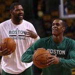Boston Celtics point guard Rajon Rondo.