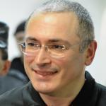 Former tycoon and bitter Kremlin critic Mikhail Khodorkovsky (right).