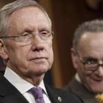 Senate Majority Leader Harry Reid was hospitalized early Friday after feeling unwell and undergoing tests that revealed nothing wrong, his spokesman said.