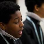 Twelve-year-old Mayal Levy of Dorchester said he enjoys the challenge that the All Saints Choir of Boys and Men gives him.