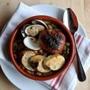 Spanish seafood cassoulet at Sycamore in Newton Center.
