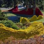 Please find attached an image of Orly Genger'sÊRed, Yellow and BlueÊat deCordova Sculpture Park and Museum, at the request of Cate McQuaid. Caption below: Orly Genger,ÊRed, Yellow and Blue,Ê2013. Photograph by Anchor Imagery. / 27deCordova