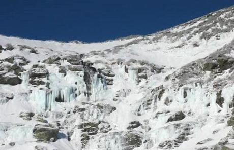 A pair of hikers fell roughly 754 feet down New Hampshire’s Tuckerman Ravine Saturday.
