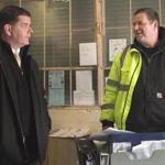 Mayor-elect Martin J. Walsh chatted with foreman Gerry Verisotosky during a visit to the city’s Public Works yard in Dorchester.