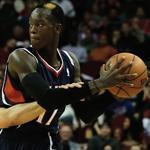 Hawks guard Dennis Schroder (right), who came to the NBA this season from Germany, has experienced an uneven rookie season.