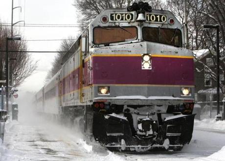 A commuter rail train bound for Rockport pulled into the Montserrat station in Beverly on Friday. 
