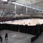 The Convention and Exhibition Center is hosting some junior competitions and practices for the US Figure Skating Championships.