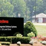 The entrance to a Raytheon Co. plant in Andover.