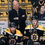A late penalty call against Zdeno Chara (not pictured) has coach Claude Julien and his Bruins in a foul mood during the third period of a 4-3 loss to the Maple Leafs at TD Garden.