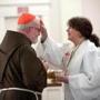 The Rev. Anne Robertson, a United Methodist minister, anointed Cardinal O’Malley during an ecumenical service in Sudbury. 