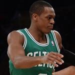 Rajon Rondo and the Celtics lost to the Knicks on Tuesday night. 