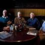Bud Purcell, 83, Walt Greeley, 82, Joe Morgan, 83, Jim Campion, 82, and Dick Rodenhiser, 81, (left to right) gather regularly to share memories of their days as pioneers in the first Beanpot Tournament.